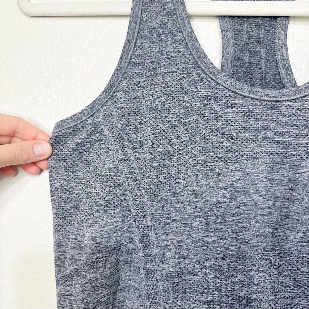 Athleta Gray Fastest Track Racerback Tank Top Size M - Picture 3 of 5